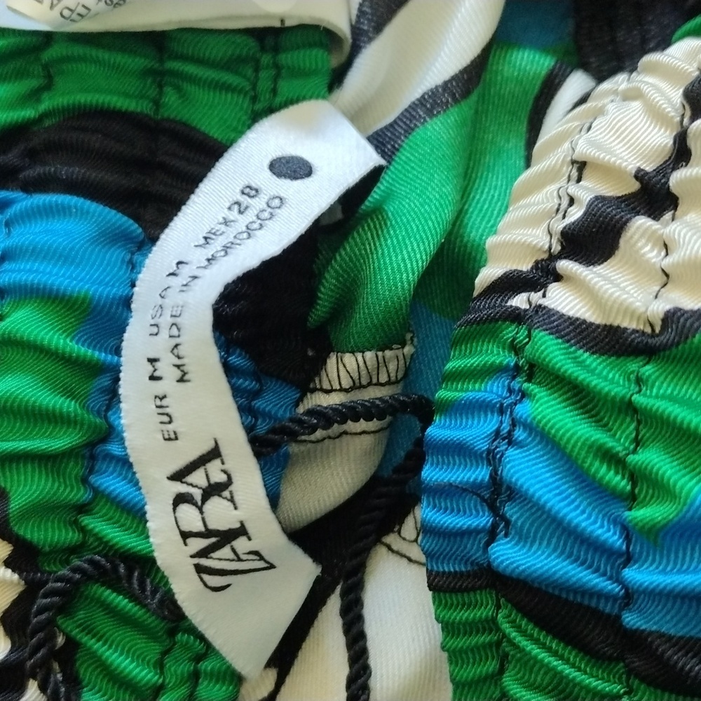 Zara Multicolor Wide Leg Pants - Picture 2 of 3